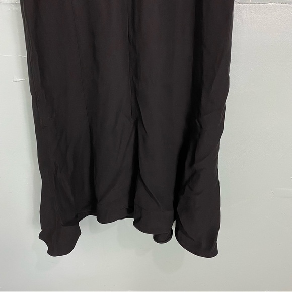 Armani Collezioni Black Sleeveless Ruffle Mini Cocktail Dress Sz 4 - Picture 6 of 9